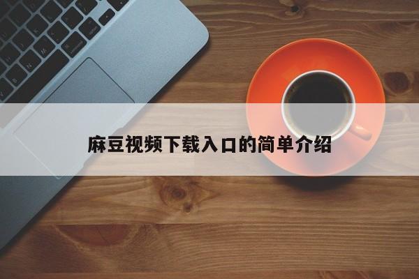 麻豆视频下载入口的简单介绍